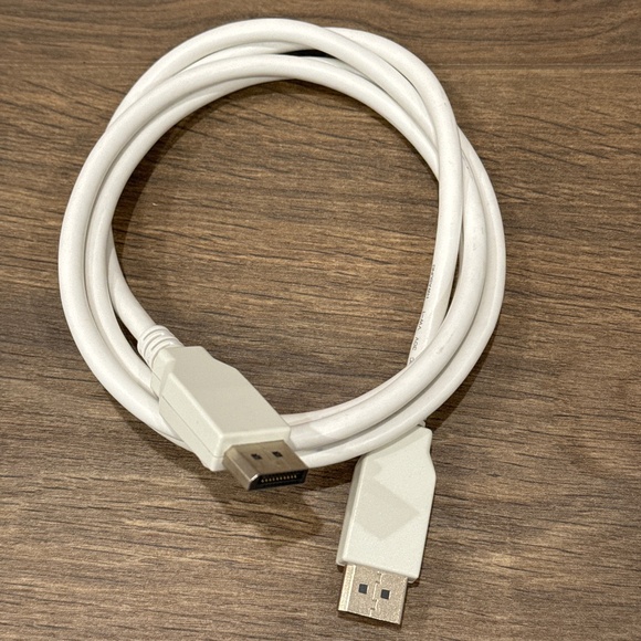 DisplayPort Cable (Tested & Working) E494210-E AWM Style 20276 (White) Cord - Picture 1 of 5
